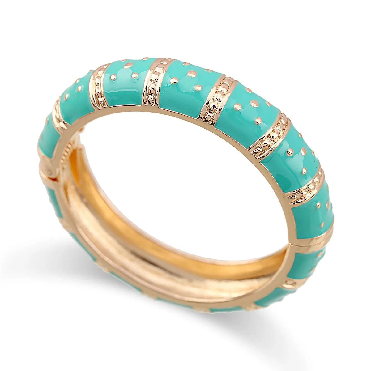 The enamelled and circular bangle design
